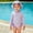 Purple, variant on Juslio Swimsuit Girls Striped one Piece Swimsuit and Swim Cap Sets Beach Quick Dry Kids Swimsuits Sizes 18 M