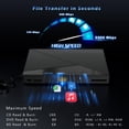 thumbnail image 4 of Unidad Blu Ray externa Wbacon 7 en 1 con grabador 4k USB 3.0 tipo C, 4 of 7