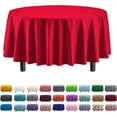 thumbnail image 1 of Shiyou- Lot de 6 Nappe en Plastique Premium 84 Po. Ronde - Rouge -, 1 of 4