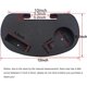 thumbnail image 2 of 1 portavasos ovalado para silla Zero Gravity, mesa inclinable lateral con clip, bandeja portavasos para tumbona Zero Gravity con ranura para teléfono celular, color negro, 2 of 5