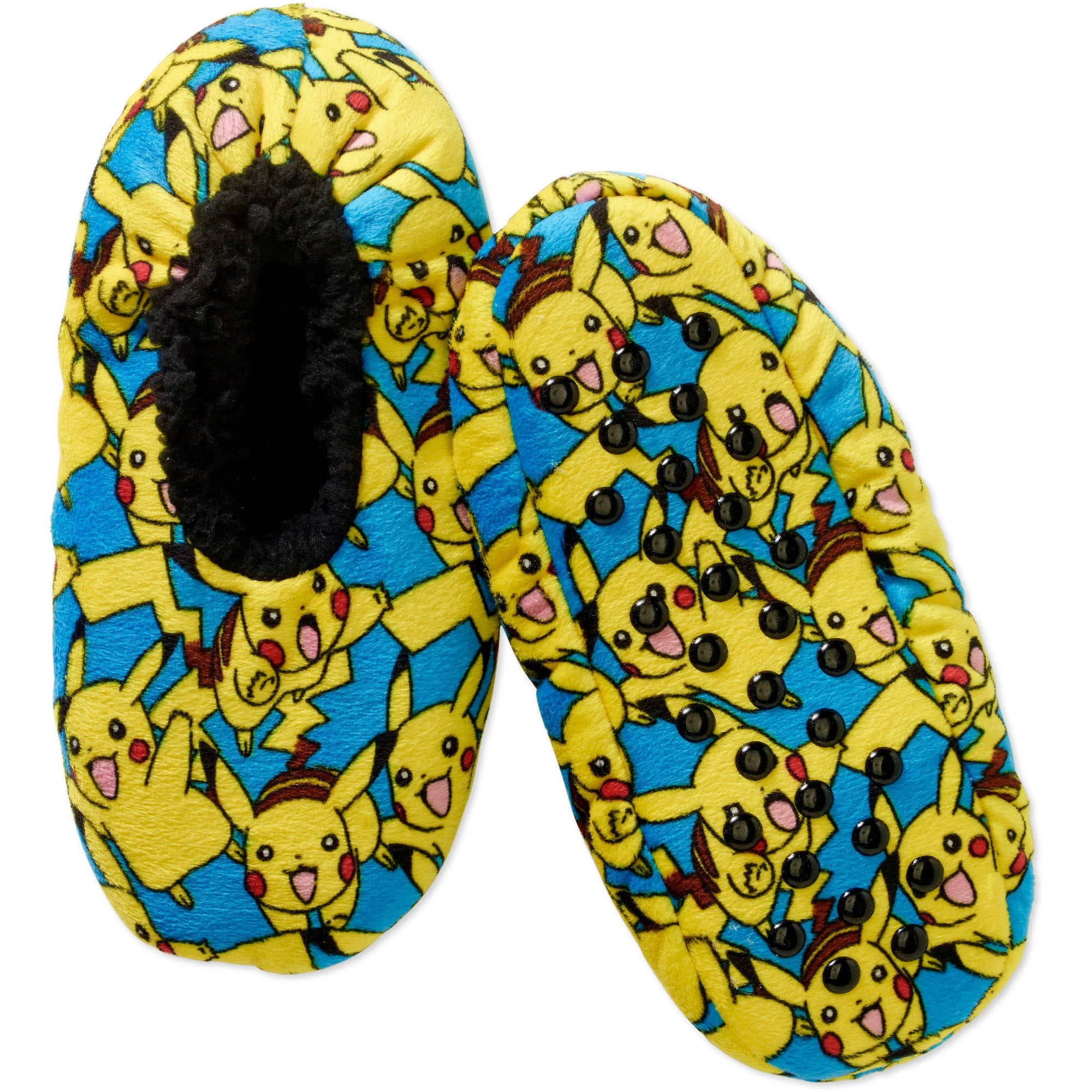 Buy Pokemon Pikachu Boys Slipper Socks Fit Shoe Size 7.5-3.5 Black Online  at desertcartKUWAIT