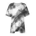 thumbnail image 4 of Tamaño Más Manga Corta Tops para las Mujeres, Casual V-Cuello Camiseta de la Blusa Sólida para el Verano, el Uso Diario Y Casual, 4 of 7