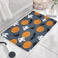 thumbnail image 3 of Pumpkin Ghost Bat Halloween Pattern Flannel Non Slip Door Rugs,Washable Door Mats Indoor,Decorative Door Mats,Dirt-Resistant and Absorbent Doormat for Entrance,Bedroom,Kitchen,Bathroom,31.5"x17", 3 of 4