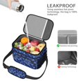 thumbnail image 4 of Lunch Box Pioneer Flower Floral Print Pattern Insulated Lunch Bag for Women Men,Medium Leakproof Lunchbox Cooler Bag Adjustable Strap,10 X 6.7 X 8 Inches, 4 of 6
