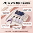 thumbnail image 3 of Morovan 240Pcs Almond Nail Tips with Quick-Dry Glue, Cuticle Pusher, Nail Files & Manicure Tools,Complete DIY Acrylic Nails Set for Home Salon, 3 of 9