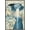 Barnwood Framed Version, variant on The Amida Waterfall in the Far Reaches of the Kisokaido Road Wall Poster, 22.375" x 34"