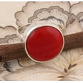 thumbnail image 2 of Natural Certified Red Coral Gemstone Moonga Astrological Ring 925 Sterling Silver Handmade Birthstone Jewelry Ring For Men, 2 of 4