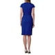thumbnail image 3 of INSPIRAR CHIC Vestido Lápiz de Longitud a la Rodilla para Mujeres con Mangas Cortas y Cinturón para Usar en el Trabajo Vestidos Sheath L Azul Real, 3 of 5