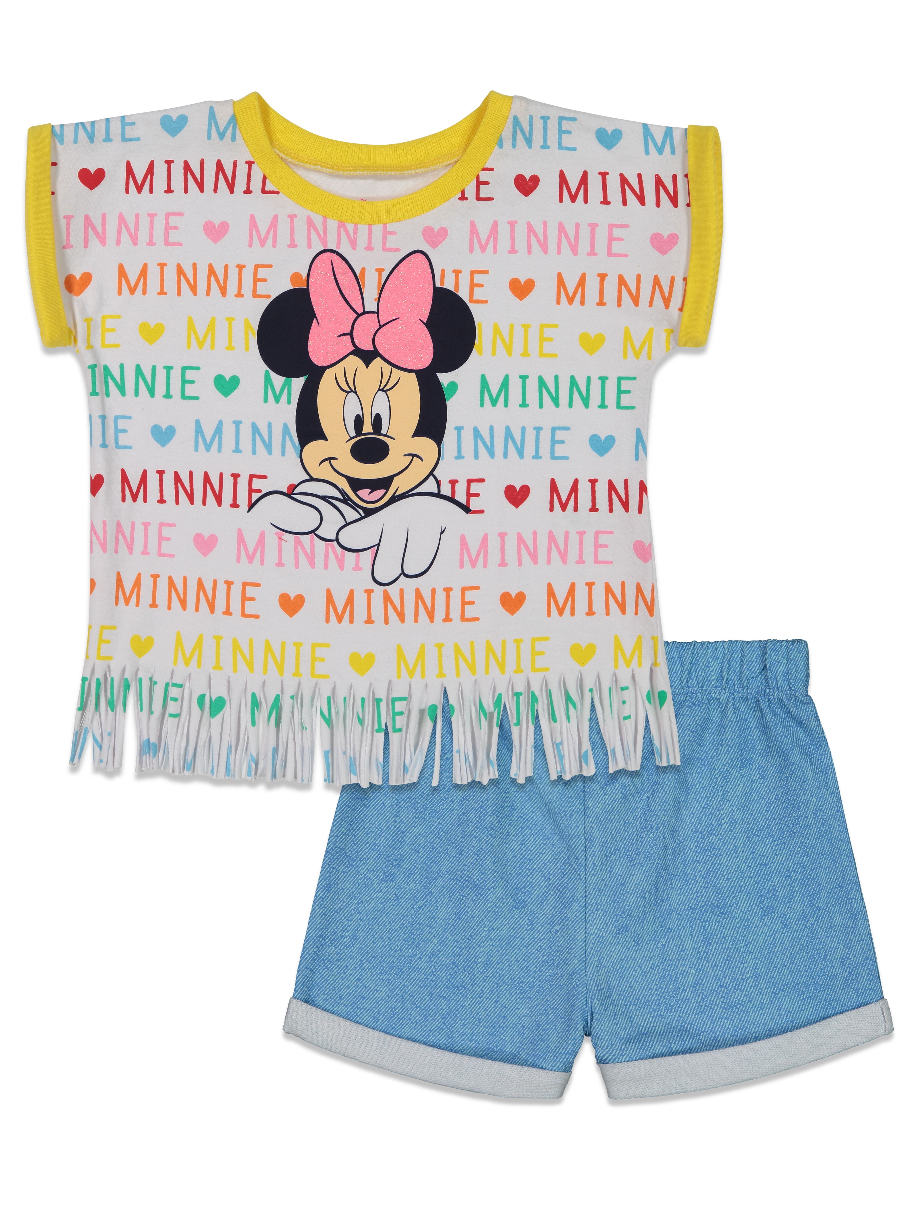 Disney Minnie Mouse Girls T-Shirt and Shorts Set