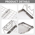 thumbnail image 4 of Stainless Steel Toaster Rack Folding Bread Heaters Camping Adventure Bread Toaster Tray Adjusted Steel Folding Grill, 4 of 6