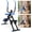 Black Blue, variant on 2-in-1 Stair Stepper and Ab Workout Machine, Multi-Function Trainer Compact Gym Exercise Equipment for Full Cardio and Core