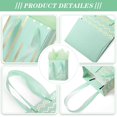 thumbnail image 2 of Set de 12 bolsas de regalo Tenare, papel metalizado, 18 x 10 x 23 cm, color oro verde, 2 of 6