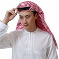 thumbnail image 4 of Arabia Men Headscarf, Print Patterns Polyester Fabric Muslim Head Scarf  for Outdoor Travel Hiking Party, 4 of 7
