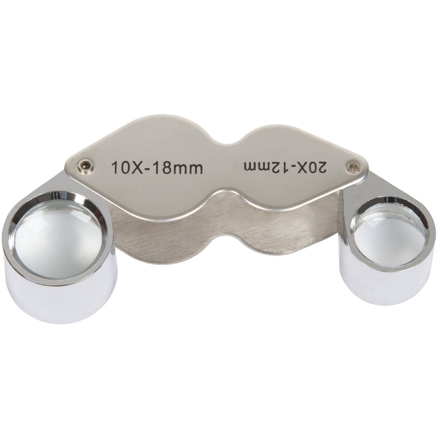2PCS 10x-20x 30x21mm glass Loop Magnifier Jeweler Loupe