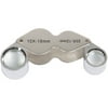 Stalwart Jewelers Dual Eye Loupe Magnifier with Case, 10 X and 20 X