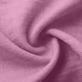 thumbnail image 6 of FRSASU Womens Tops 3/4 Sleeve Shirts Crew Neck Loose Solid Color Casual Blouses Pink, 6 of 9