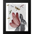 thumbnail image 2 of Fab Funky 15x18 Black Modern Framed Museum Art Print Titled - Dragonfly Hare, 2 of 5