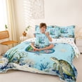 thumbnail image 4 of Erosebridal Initial Alphabet E 7-Piece Twin Bedding Sets,Ocean Animal Axolotl Bedding Comforter Set For Kids Boys,Reversible, 4 of 7