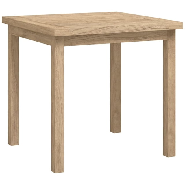 Mesa auxiliar VidaXL de madera maciza de teca, 45 x 45 x 45 cm, color marrón