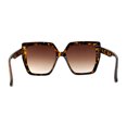 thumbnail image 2 of Womens Oversize Angular Butterfly Plastic Fashion Sunglasses Tortoise Brown, 2 of 4