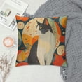 thumbnail image 2 of Orinice Cute Cat Graphic Decorative Throw Pillow Cover for Home Couch Living Room Bed Sofa - Aesthetic Autumn Pillow Case 1PC 20x20in, 2 of 5