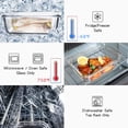 thumbnail image 4 of Recipientes de vidrio para almacenamiento de alimentos UMEIED, paquete de 10 con tapas, 34 oz, 4 of 5