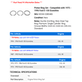 thumbnail image 2 of Piston Ring Set - Compatible with 1975 - 1996 Ford E-150 Econoline 1976 1977 1978 1979 1980 1981 1982 1983 1984 1985 1986 1987 1988 1989 1990 1991 1992 1993 1994 1995, 2 of 2