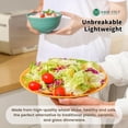 thumbnail image 5 of Homienly 24-Piece Wheat Straw Dinnerware Set, Plates, Bowls & Cups, Microwave & Dishwasher Safe, Multi Color, 5 of 8