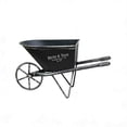 thumbnail image 2 of Jardinière Chariot à Main à Roue en Fer Forgé, Déco de Jardin Rustique Vintage Gaqring pour Usage Extérieur, Contenant en Fer Robuste et Résistant aux Intempéries pour Balcon, Terrasse, Patio, Noir, 2 of 6