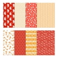 thumbnail image 2 of Soimoi 8 Pc Fat Quarter Bundle,Asian Theme Japanese Print 18"x 22"DIY Patchwork-100% CottonPre-Cut Quilting Fabric Red, Orange, 2 of 7