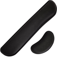 thumbnail image 1 of Ergonomic Wrist Rest Set for Keyboard & Mouse, Comfortable Support for Typing & Computing, 2-Piece Desk Pad Set, Black, 1 of 8