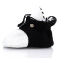 thumbnail image 5 of Anti-Slip Sole, Fleece Baby Booties, Newborn Home Booties, Sweat Proof Organic Cotton Lining, Black White, 5 of 5