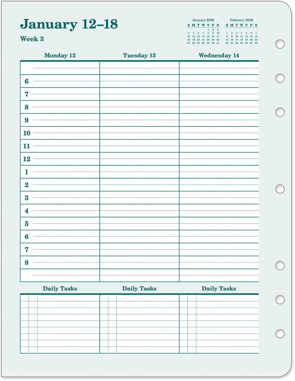 FranklinCovey - Original Weekly Ring-Bound Planner (Monarch, Jan 2026 - Dec 2026)