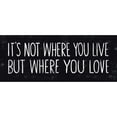 thumbnail image 3 of Mullan, Michael 24x12 Black Modern Framed Museum Art Print Titled - Its Where You Love, 3 of 5
