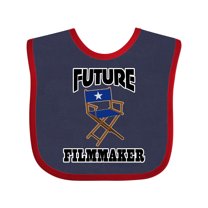 Inktastic Future Filmmaker Director Chair Boys or Girls Baby Bib