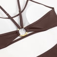 thumbnail image 7 of LIUJUNSHOP Women's Solid Spaghetti Strap Bralette Bikini Set Two Piece Swimsuit, 7 of 7