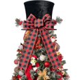 thumbnail image 1 of Christmas Tree Topper Hat - Upgrade Large Black Velvet Bowler Derby Hat, 1 of 5