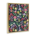 thumbnail image 4 of Stupell Industries Magical Times Mushrooms Plants & Flowers Painting Gold Floater Framed Canvas Art Print Wall Art, 25 x 31, 4 of 10