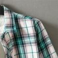 thumbnail image 5 of Nmnitkp Mens Shirts Soft Plaid Printed Shirt Buttons Flannel Shirts for Men Regular Fit Mens Long Sleeve Shirt & Casual Fashion Men's Plaid Shirt Loose Youth Long Sleeve Shirt Green,M, 5 of 8