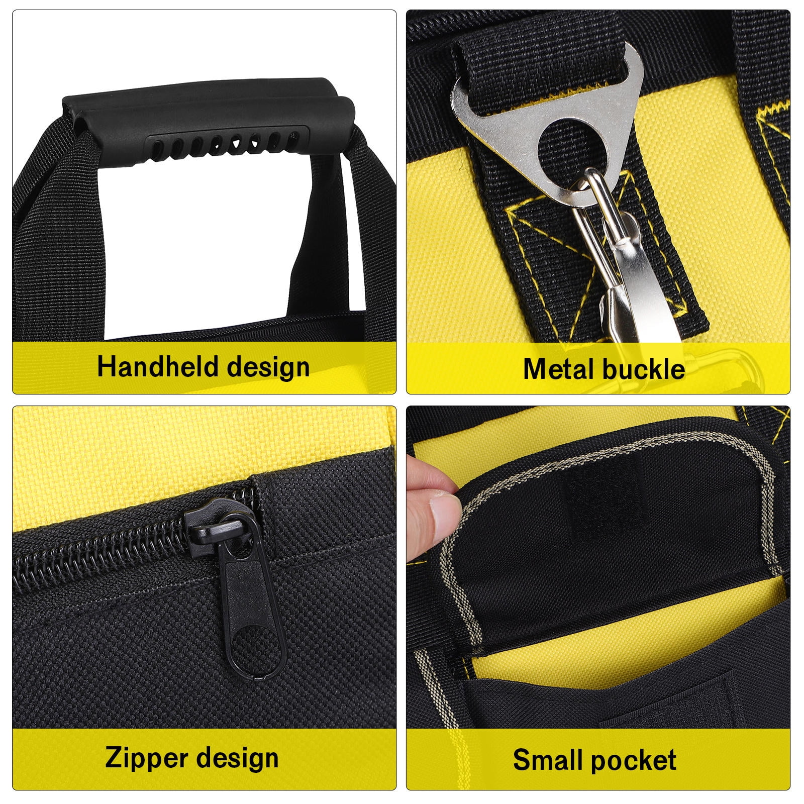 TABLZONE Multi-Functional Tool Tote Bag with Heavy-Duty Oxford Fabric and Ample Storage Space for Tools
