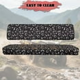 thumbnail image 3 of FKELYI UTV Seat Cover Powersports Seats Covers Dustproof Mule Bench Seat Cover Compatible with Mule SX Black Asterism Moon Star Print Washable Interior Decor, 3 of 7