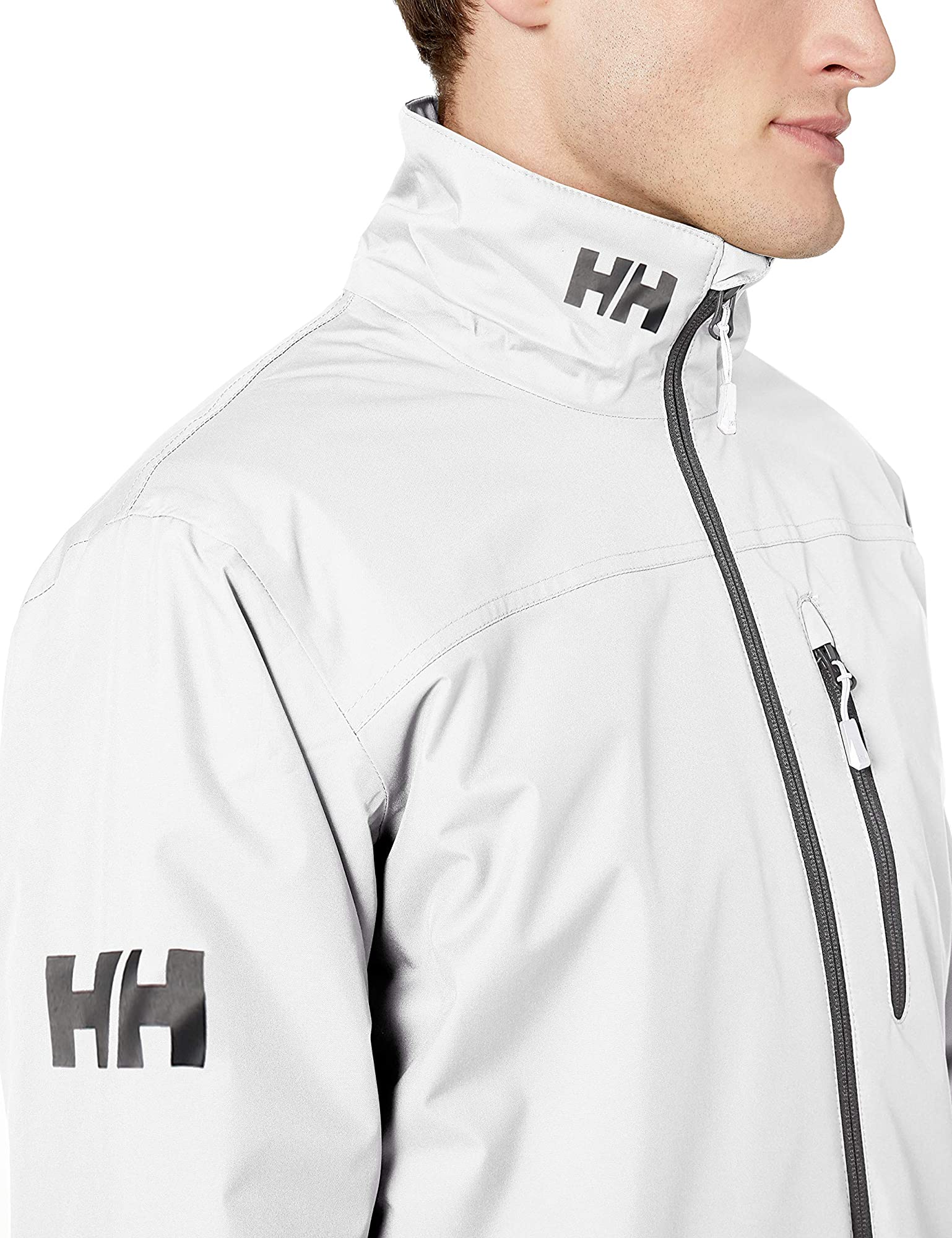 helly hansen white jacket mens