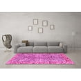 thumbnail image 3 of Ahgly Company Machine Washable Indoor Round Persian Pink Traditional Area Rugs, 6' Round, 3 of 4