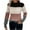 Pink, variant on Oksale Color Block Sweaters for Women Casual Mock Neck Knit Sweater Comfy Long Sleeve Pullover Slouchy Soft Tops Beige L