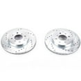 thumbnail image 2 of Power Stop Front Pair of Drilled and Slotted Brake Rotors JBR1714XPR Fits 2015 Honda Fit, 2 of 4