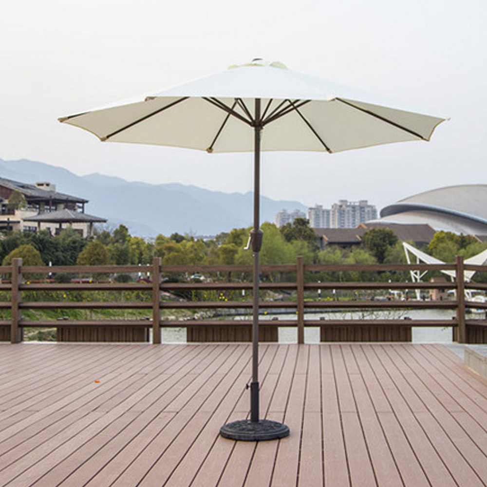 9ft Outdoor Adjustable Height AntiUV Patio Umbrella 8 Rib Market