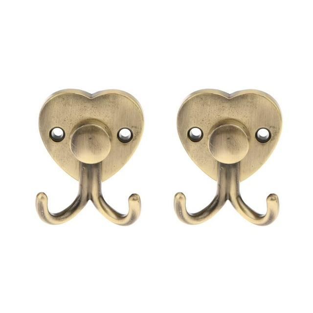 Ganchos de uso múltiple Macarena 1 Par de Accesorios de pared Decorativos Cobre verde