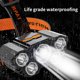 thumbnail image 5 of Faro ABS Torch Life A prueba de agua Faro recargable Lámpara de carga USB Actividad al aire libre para acampar Escalada Senderismo Pesca Inevent OD003043-00B, 5 of 7