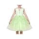 thumbnail image 1 of Vestido de Niña Verde Mariposa Lentejuelas Capa Tul sin Mangas Verano Princesa 6 Años, 1 of 7