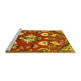 thumbnail image 2 of Ahgly Company Machine Washable Indoor Rectangle Persian Yellow Traditional Area Rugs, 8' x 12', 2 of 4